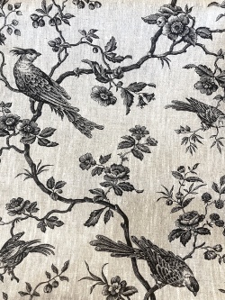 生地"Mesange lin Noir"生地巾150cmx50cmカットクロス2枚以上で５％OFF