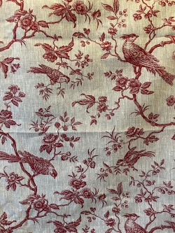 生地"Mesange Red"生地巾150cmx50cmカットクロス