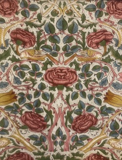 W.モリスEmery Walker's House Collectionより"Rose227023" 140cmx1ｍ以上10cm単位でカット(海外取寄せ)