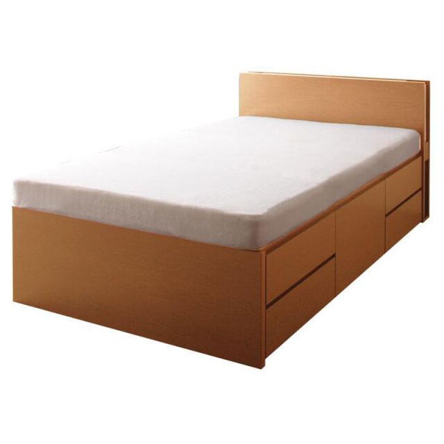 日本製 チェストベッド【Huette】ヒュッテ ナチュラル