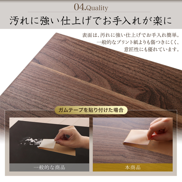 汚れに強い仕上げでお手入れが楽に