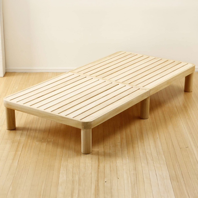 すのこベッド | 国産手作り 桐の角丸すのこベッド