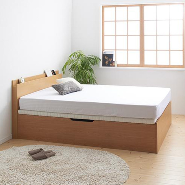 跳ね上げベッド【Prostor】プロストル ナチュラル