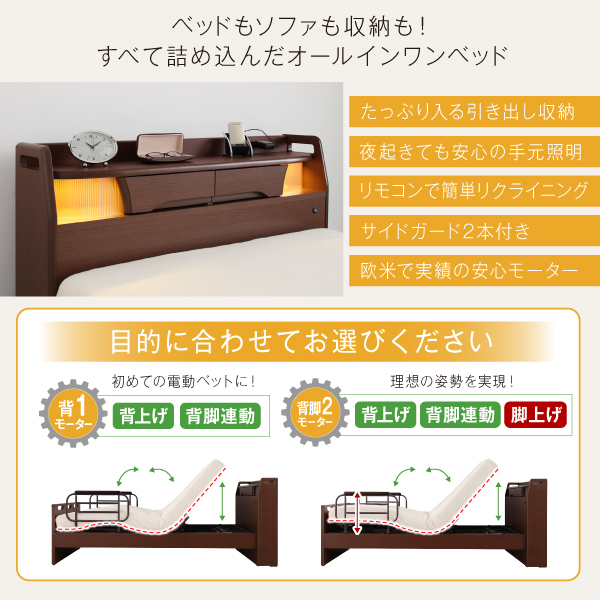 ベッドもソファも収納も！すべて詰め込んだオールインワンベッド