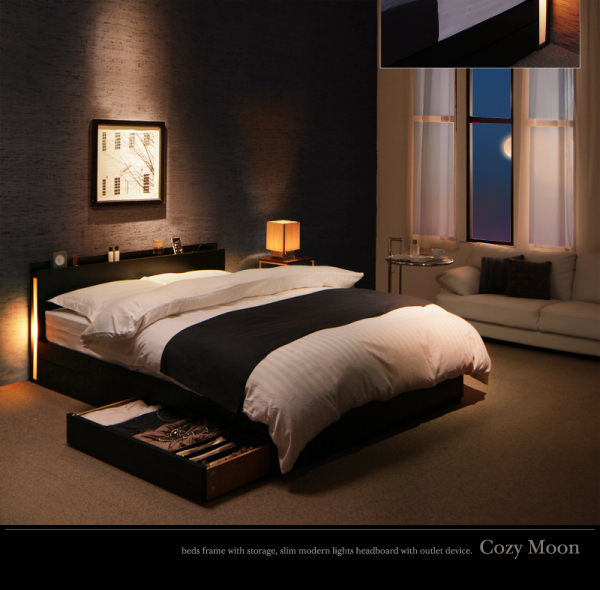 収納付きベッド | 収納付きベッド【Cozy Moon】コージームーン