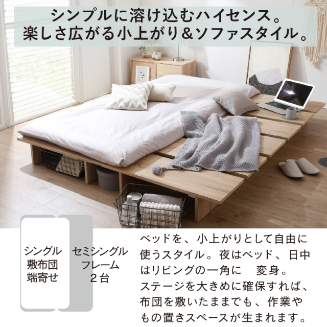 ステージベット　ローベット　シングル 楽天市場】【正午~クーポン5％引】 〈超スピード組立〉 ステージ