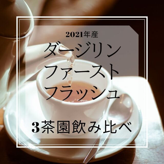 【DM便で送料無料・日時指定不可】2021年度産 ダージリンファーストフラッシュ三茶園飲み比べセット