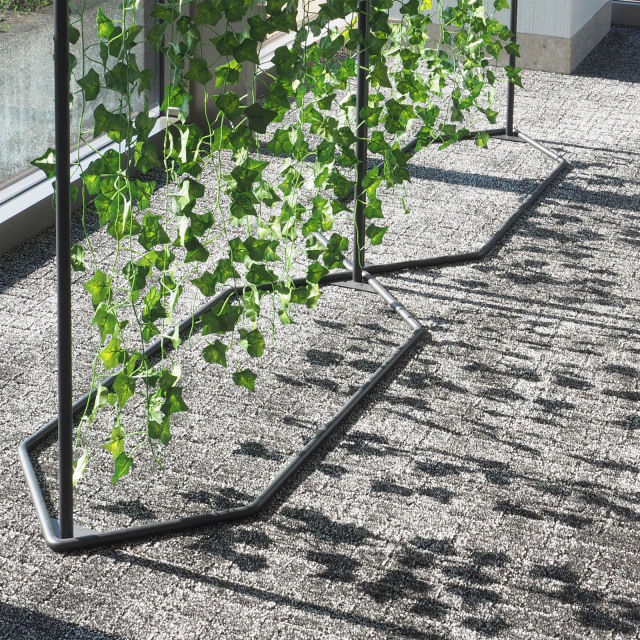 グリーンパーティション窓際設置