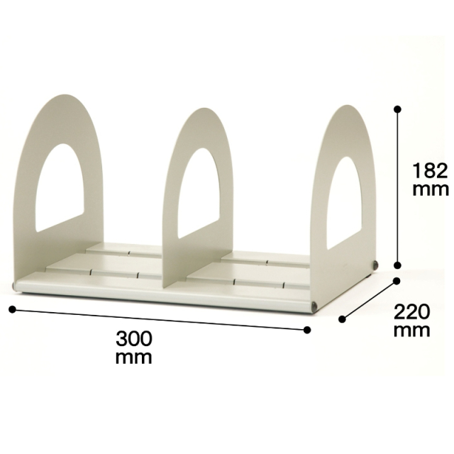 ブックスタンド α-30 アイボリー サイズ