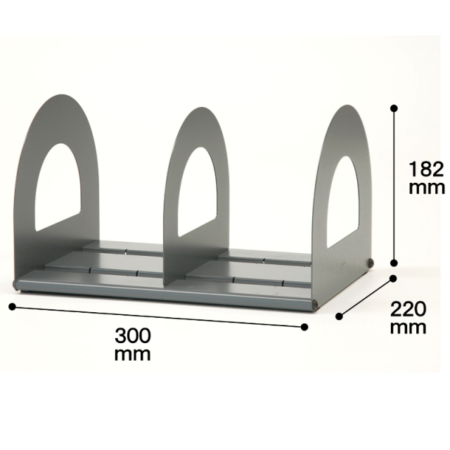 ブックスタンド α-30 グレー サイズ