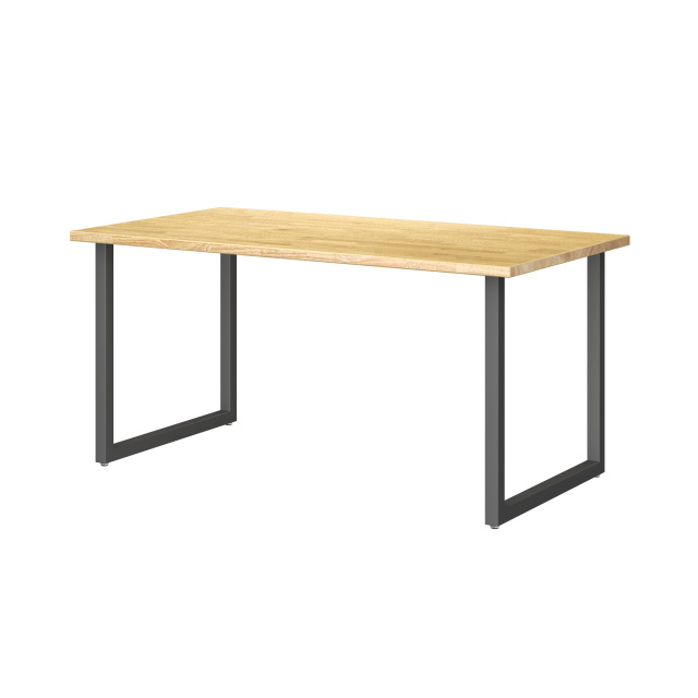 TSUNAGITE / ラバーウッド × スチール脚 テーブル 無垢材 国産 150cm × 80cm 【受注生産】