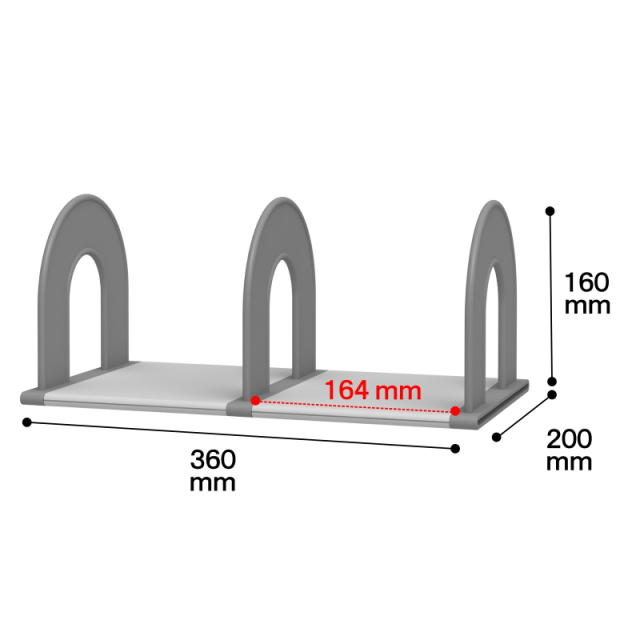 ブックスタンド BS-2G サイズ