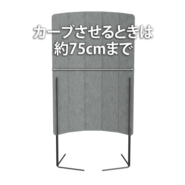 トヨダプロダクツ フェルトパーティション 間仕切り つい立て カーブ使用の幅