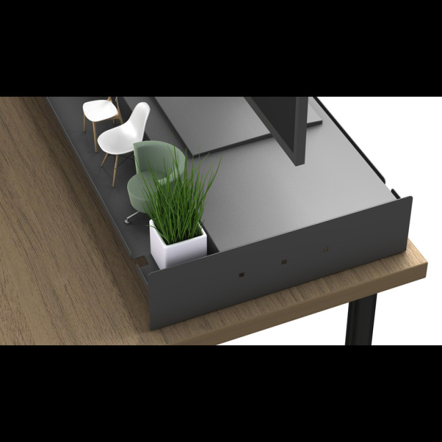 ダブルモニタースタンド MSDC-950 幅95cm サテンブラック