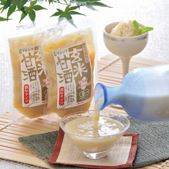 国産有機玄米を蒸して、玄米麹100％で作った甘酒です＿7453