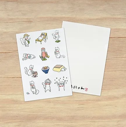 クリアファイル　まるにゃんまみれ