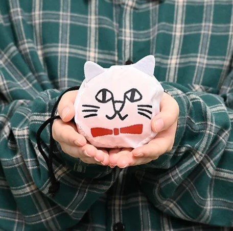 かわいく収納 まるにゃんエコバック