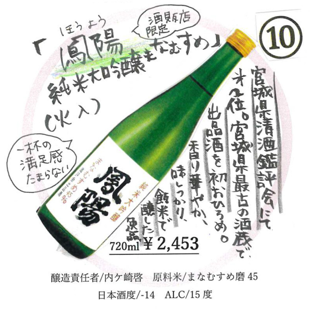 かわら版136号掲載品】鳳陽 純米大吟醸 まなむすめ」の通販【宮城松島