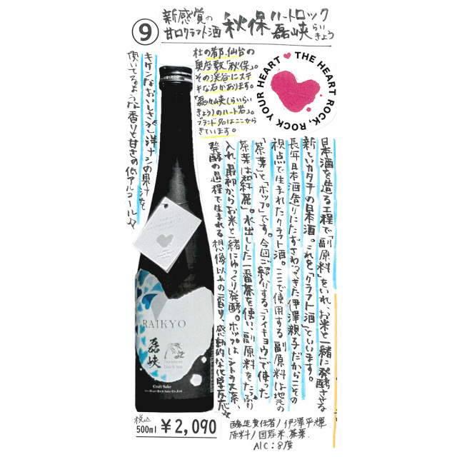 【かわら版137号掲載品】秋保ハートロック 磊峡-RAIKYOU- 和紅茶 ~新感覚の甘口クラフト酒