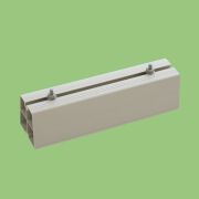 【関東器材】 HB38W-400 ハードブロック 400mm アイボリー（バラ）　