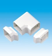 【因幡電工/INABA】　MN-85　室内用MDひねり90°エルボ　ネオホワイト