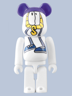 STUSSY×REAS BLUE BE@RBRICK 100%