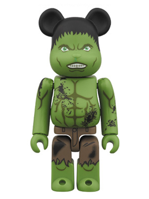 HULK BE@RBRICK ベアブリック THE AVENGERS DAMAGE Ver. 100％