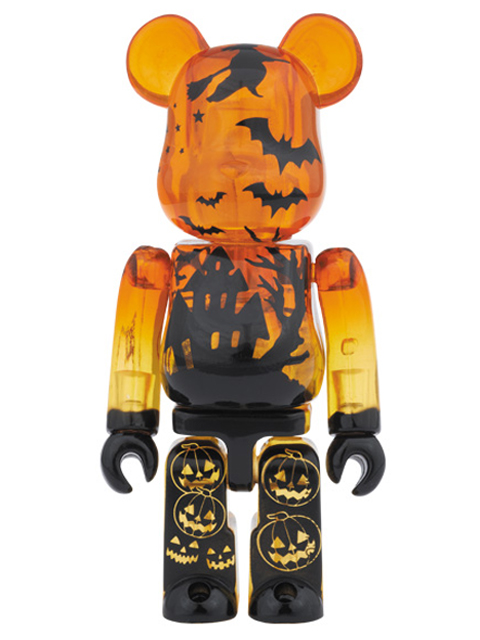 BE@RBRICK ベアブリック 2014 HALLOWEEN クリアオレンジVer. 100%
