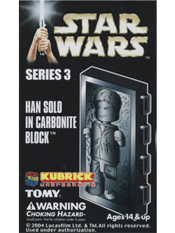 KUBRICK STAR WARS SERIES3 HAN SOLO IN CARBONITE BLOCK