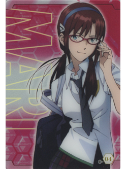 ローソン限定 エヴァンゲリオン メタリックプラカード マリVer.