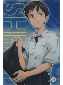 ローソン限定 エヴァンゲリオン メタリックプラカード2 シンジVer.