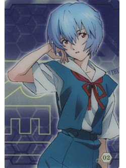 ローソン限定 エヴァンゲリオン メタリックプラカード2 レイVer.