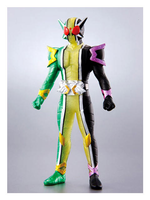 劇場限定ソフビ 仮面ライダーW サイクロンジョーカー ゴールドエクストリーム プリズムクリア Ver.＆仮面ライダースカル ストラップ