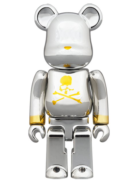 フィギュア　BE＠RBRICK-ベアブリック- mastermind JAPAN CHROME SILVER 100% ＆ 400% MEDICOM TOY: BE@RBRICK - Mastermind Japan Silver 100% & 400