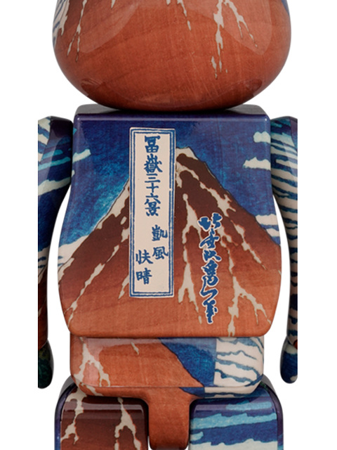 BE@RBRICK ベアブリック 葛飾北斎 「冨嶽三十六景 凱風快晴」100％ & 400％