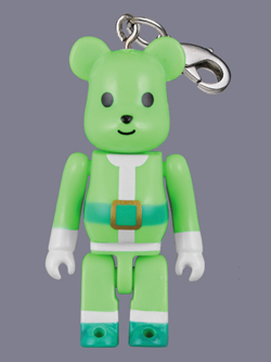伊勢丹限定 ベアサンタ BE＠RBRICK 蛍光グリーン 2009Ver.