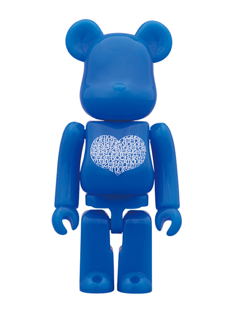 MEDICOM TOY 15th ANNIVERSARY EXHIBITION限定 International Love Heart Azur BE＠RBRICK 100％