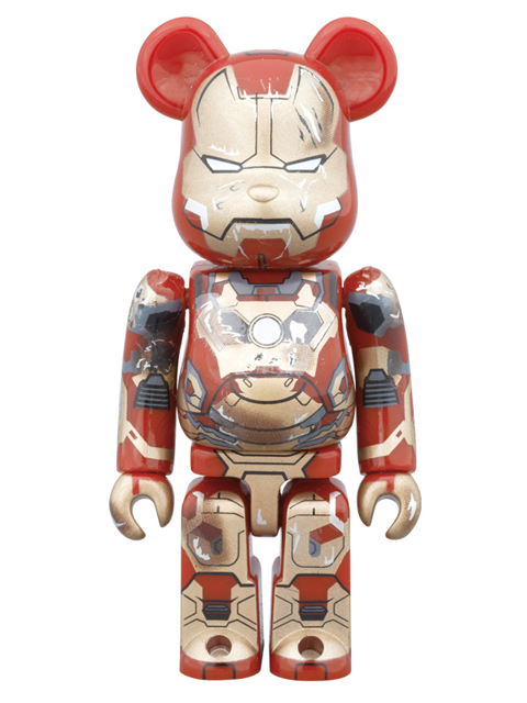 ＷＦ2015(冬)限定 BE@RBRICK ベアブリック  IRON MAN MARK XLII（42） DAMAGE Ver.  100%