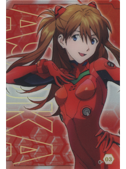 ローソン限定 エヴァンゲリオン メタリックプラカード アスカVer.