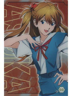 ローソン限定 エヴァンゲリオン メタリックプラカード2 アスカVer.