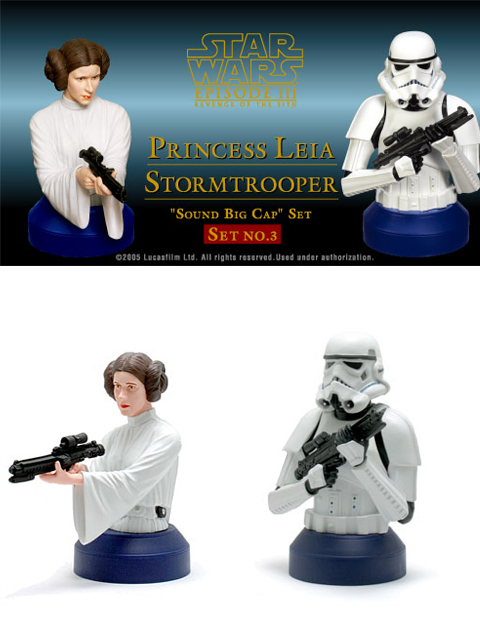 PEPSI　STAR WARS サウンドビッグキャップ PRINCESS LEIA＆STORMTROOPER