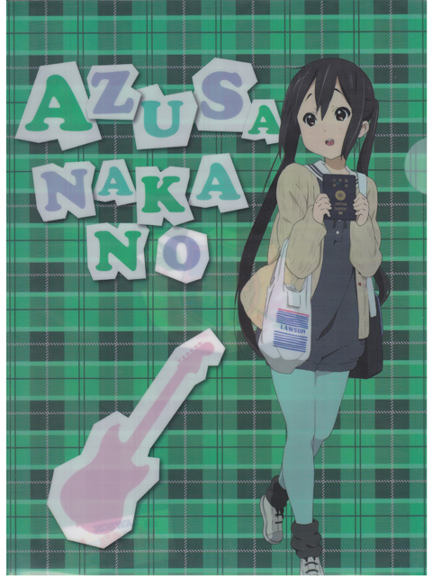 ローソン限定 映画けいおん クリアファイル 中野 梓Ver.