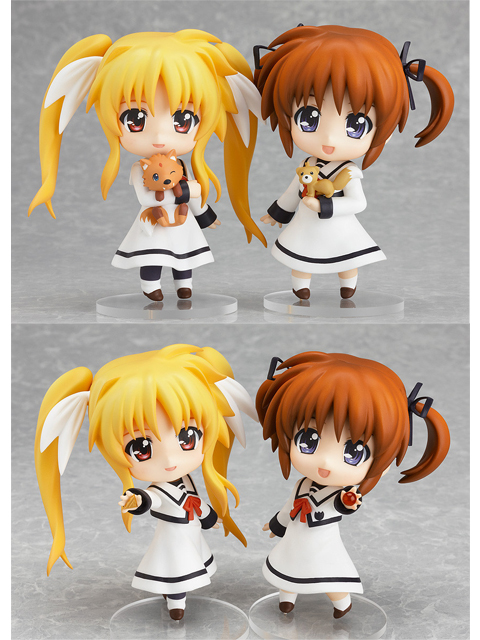ＷＦ2012(夏)限定 ねんどろいど 高町なのは&フェイト・テスタロッサ 私立聖祥大付属小学校制服Ver.