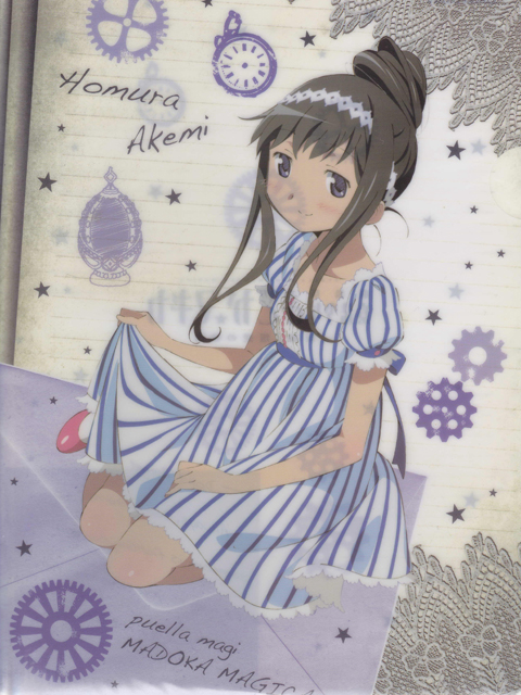 ローソン限定 魔法少女まどか☆マギカ 暁美ほむらVer. クリアファイル