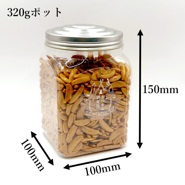 LBわさび柿の種320gポット入