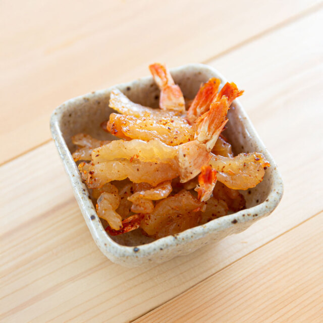 えび 焼きえびLB65g｜ピリ辛味付けでしっぽまでサクサク美味しいえび