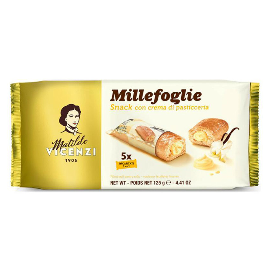 【数量限定】ヴィチェンチ　パフペーストリーロール　クリーム　125ｇ