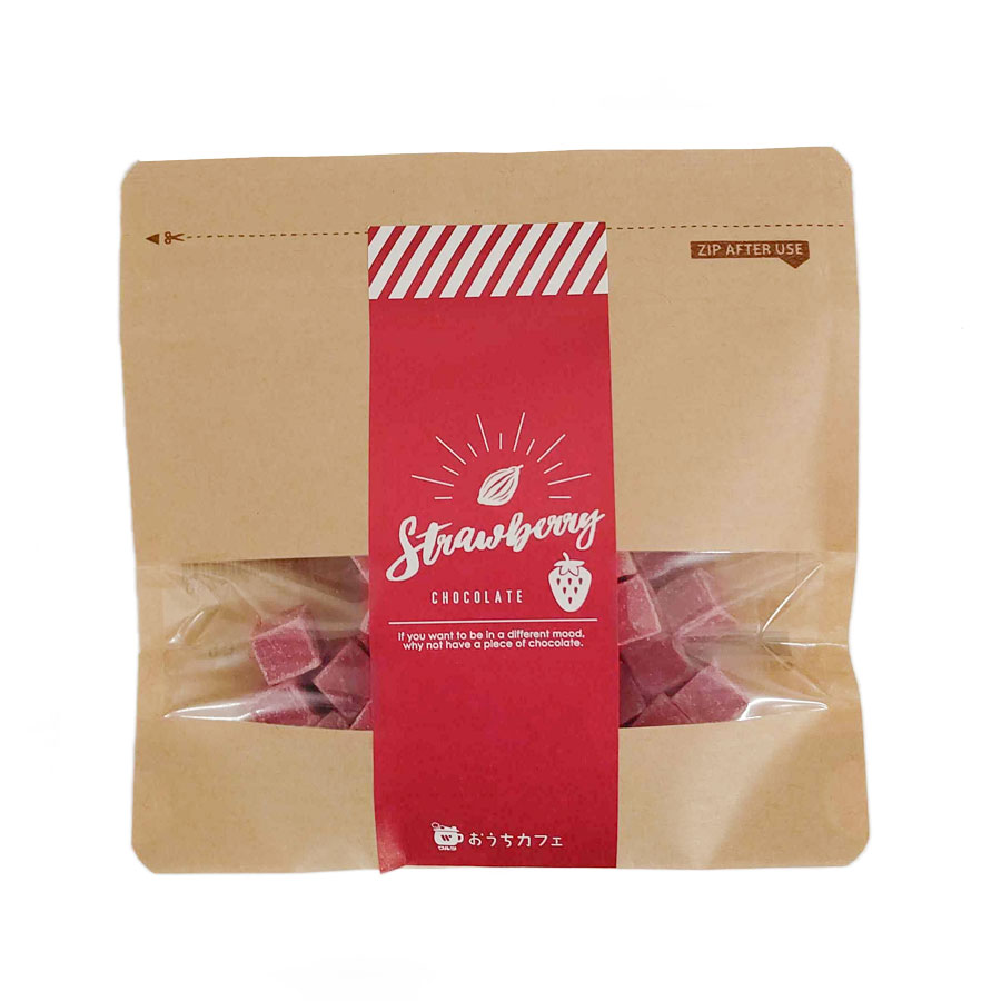 【数量限定】ワルツ　キューブチョコ　濃厚いちご　60g