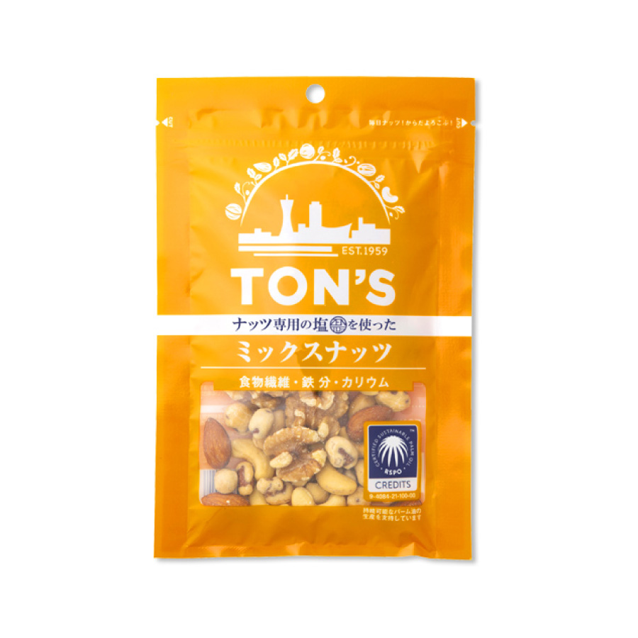 トン　ミックスナッツ　チャック付　100g