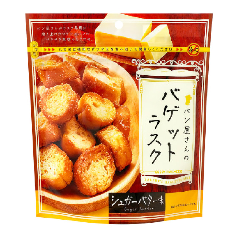 MDH  パン屋さんのバケットラスク　シュガーバター味　80ｇ